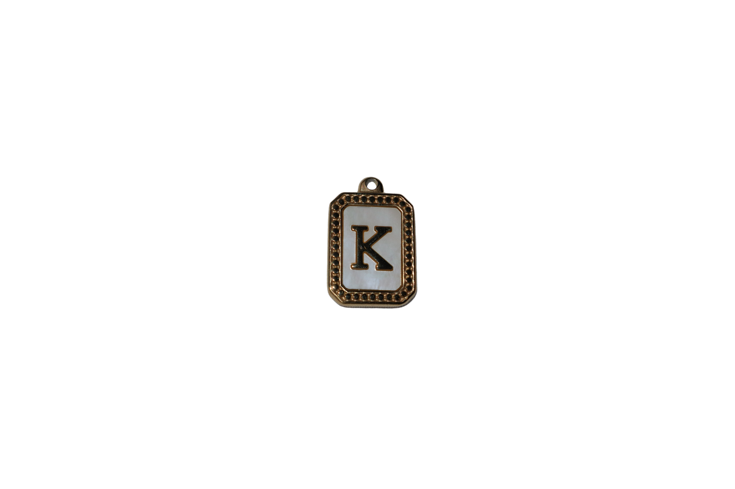 Mother of Pearl Initial Charms