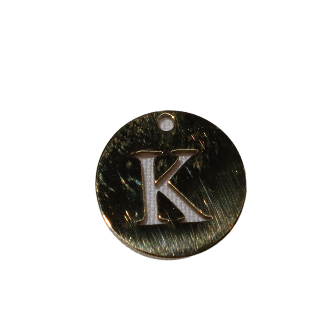 Circle Initial Charms