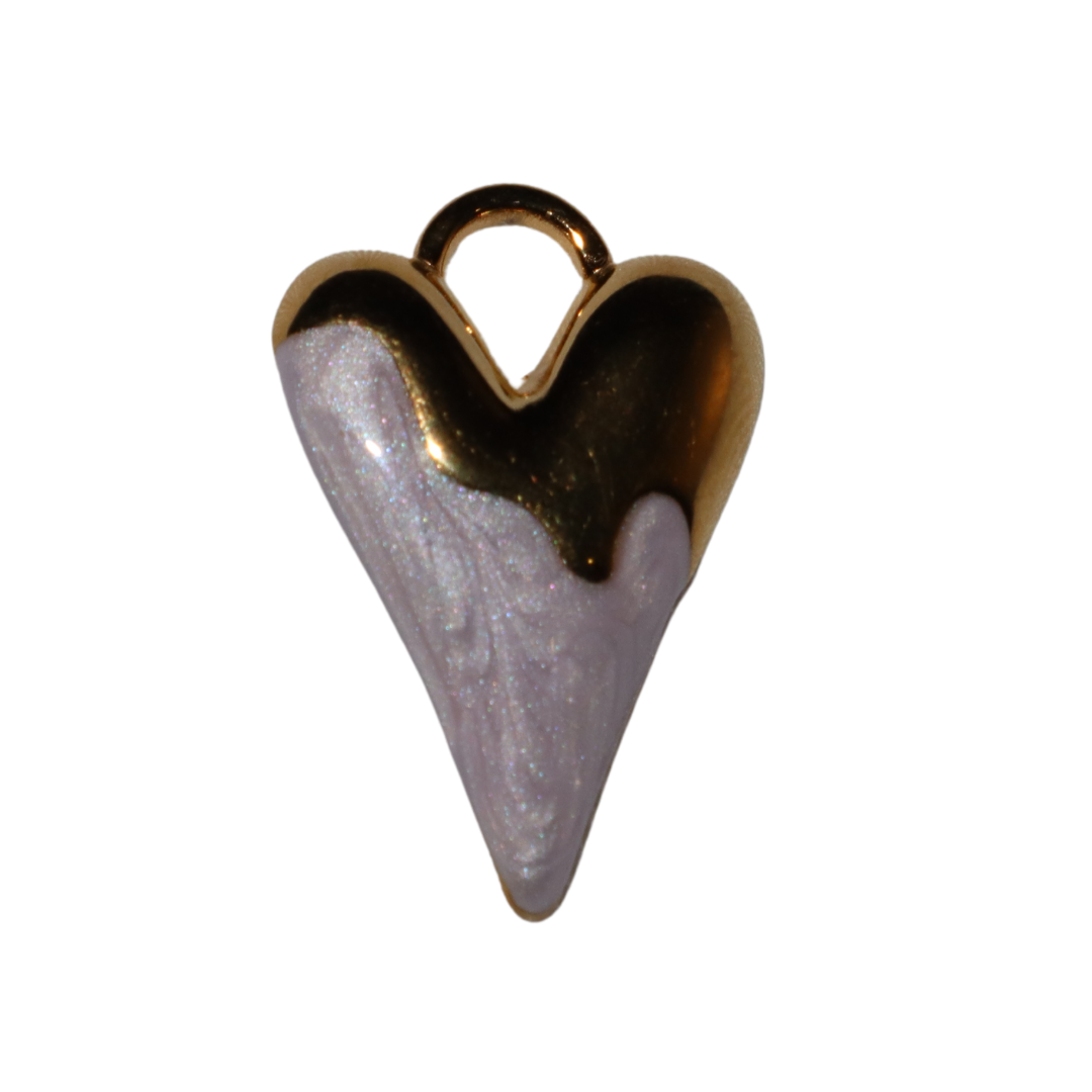 Enamel Dipped Heart Charms