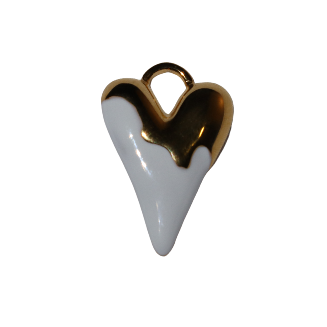 Enamel Dipped Heart Charms