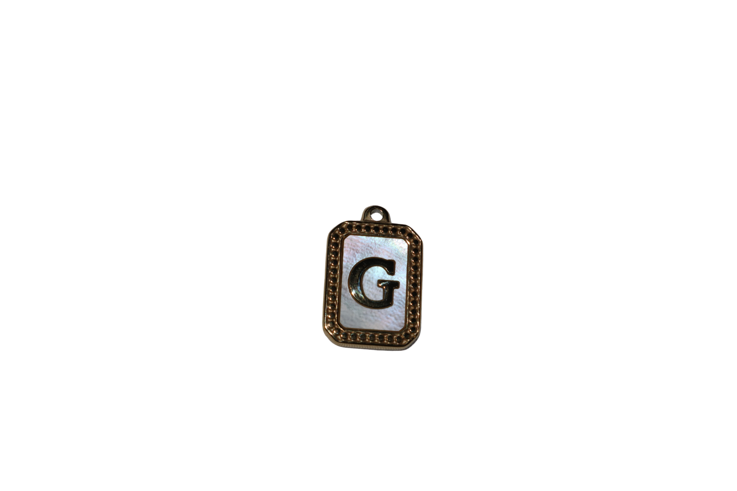 Mother of Pearl Initial Charms