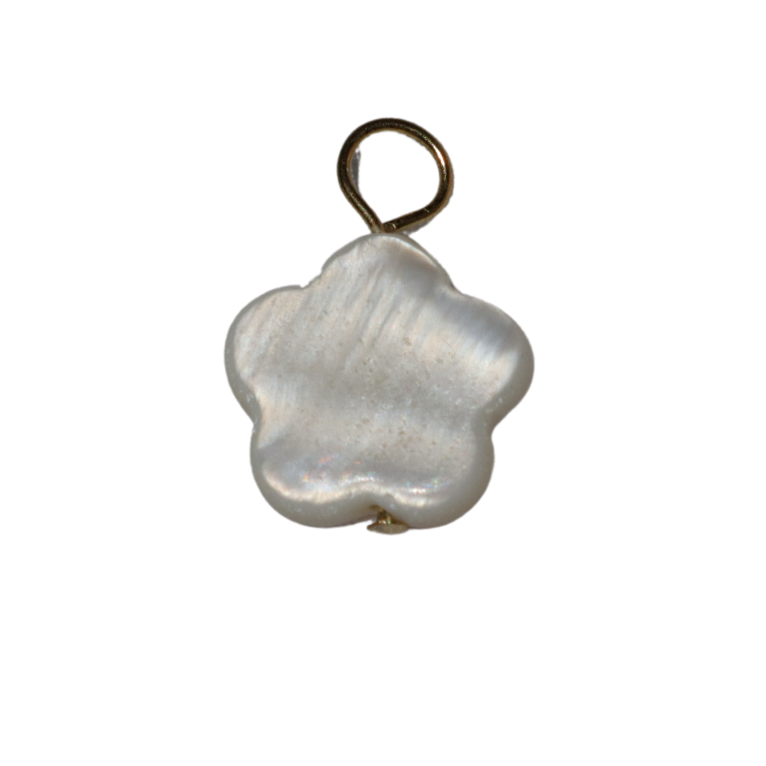 Mother of pearl Flower Charm