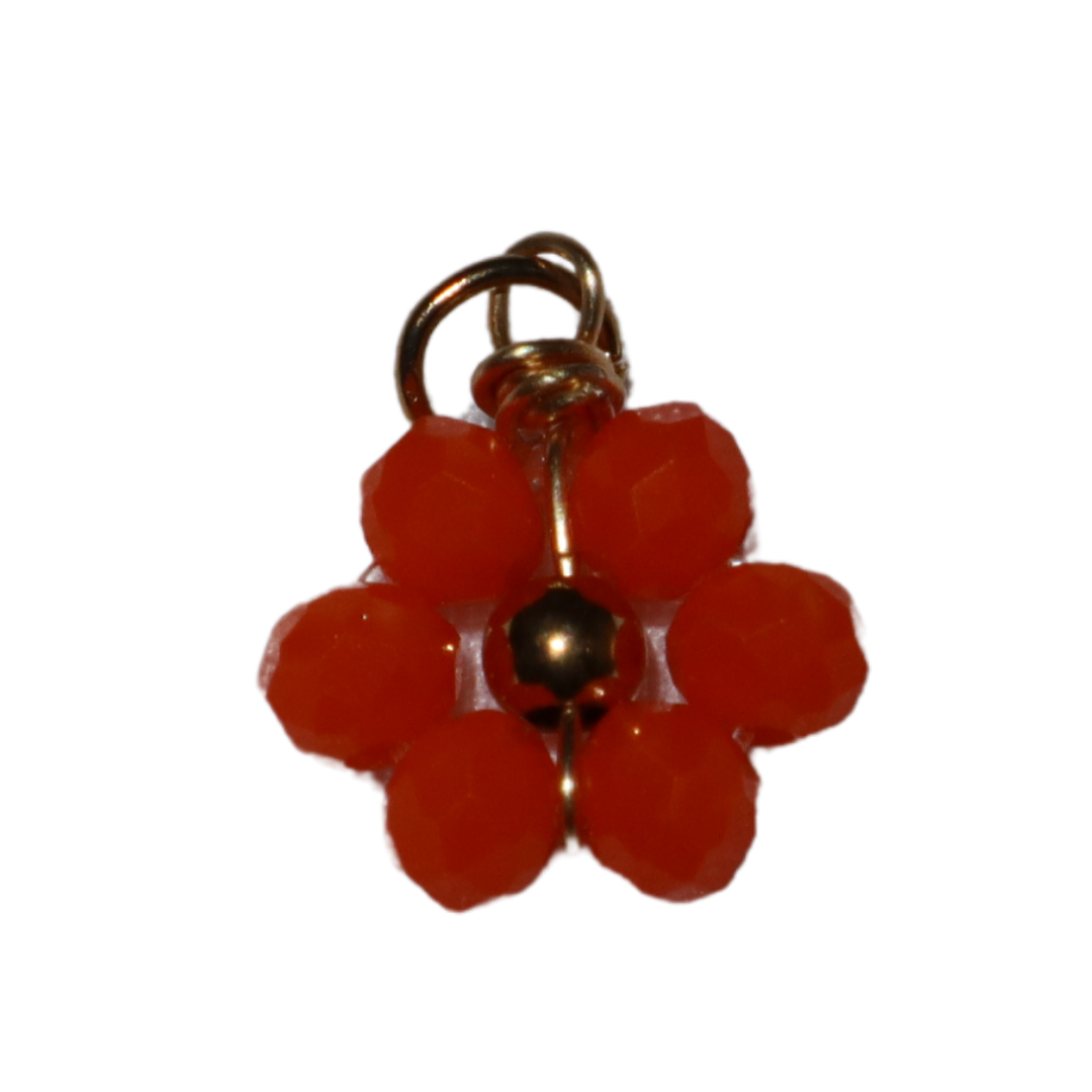 Beaded Flower Charm
