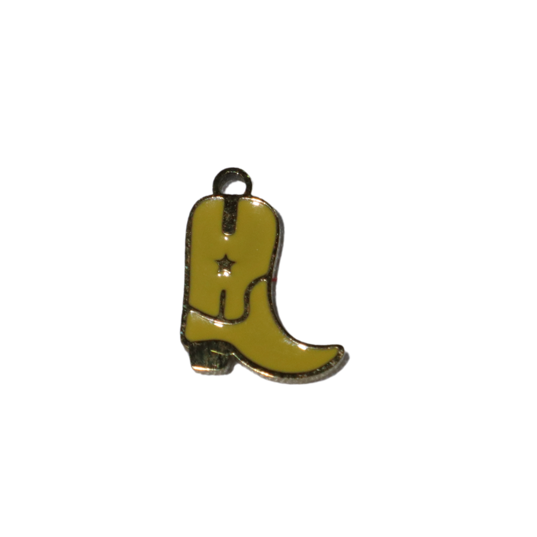 Yellow Cowboy Boot Charm