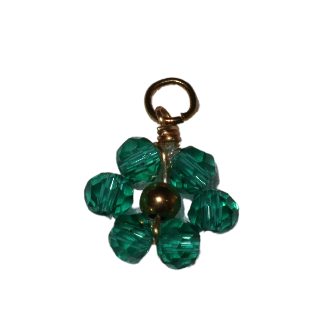 Beaded Flower Charm