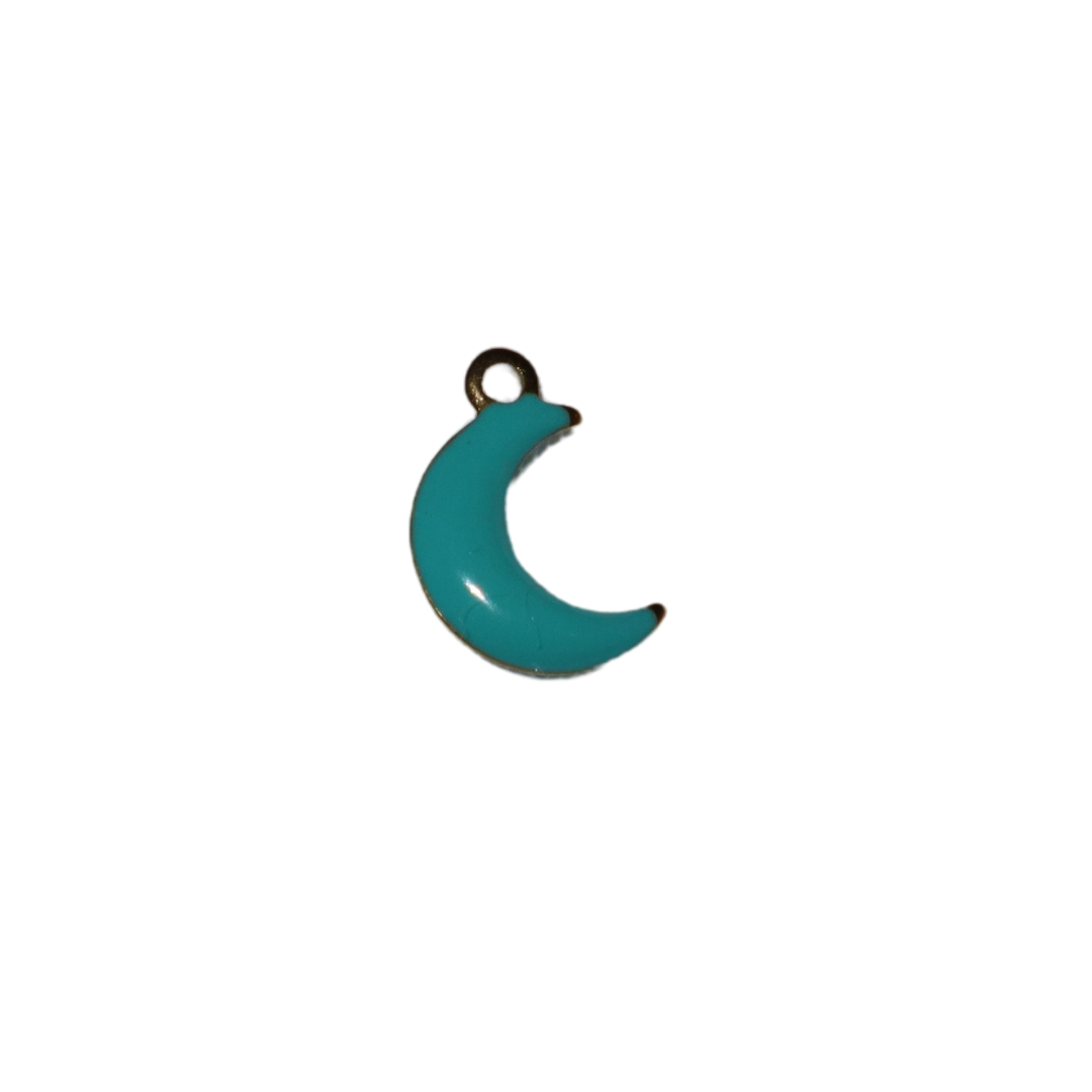 Enamel Small Moon Charm