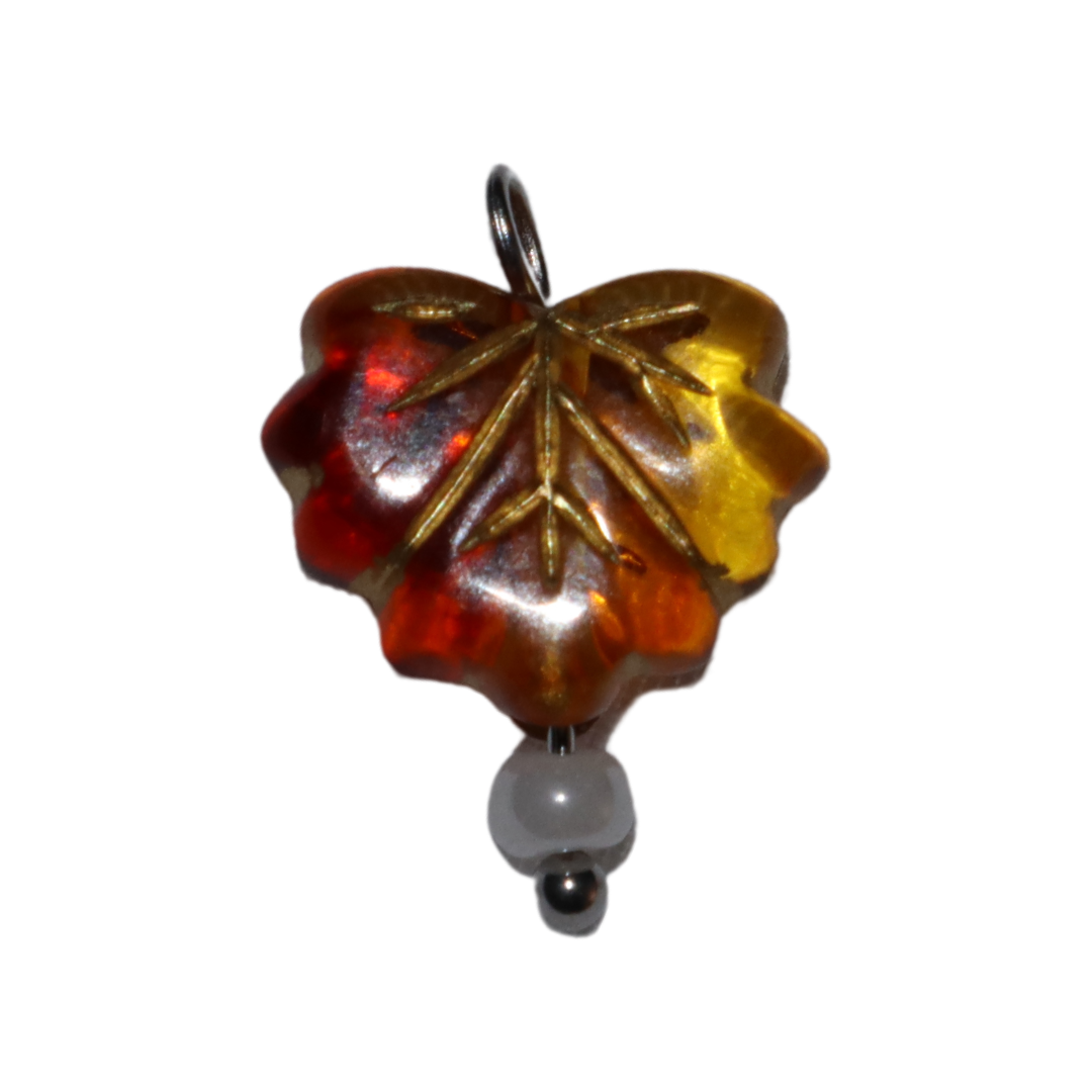 Acrylic Leaf Charm