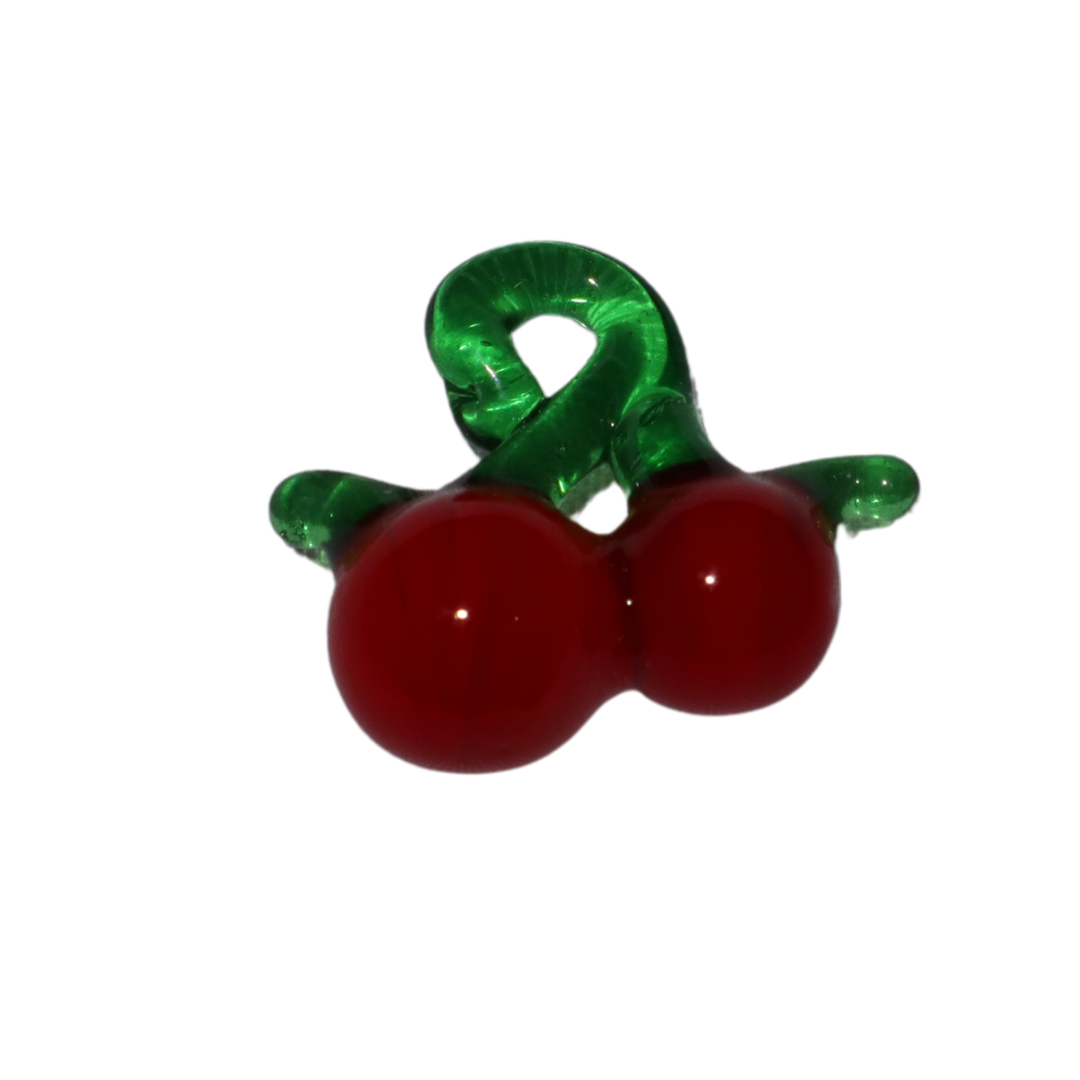 Glass Cherry Charm