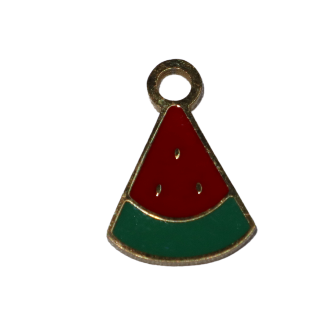 Enamel Watermelon Slice Charm
