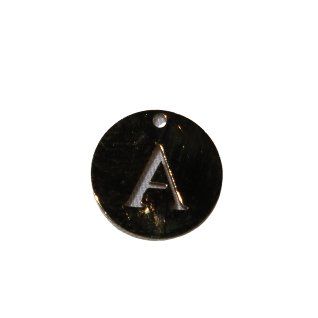 Circle Initial Charms