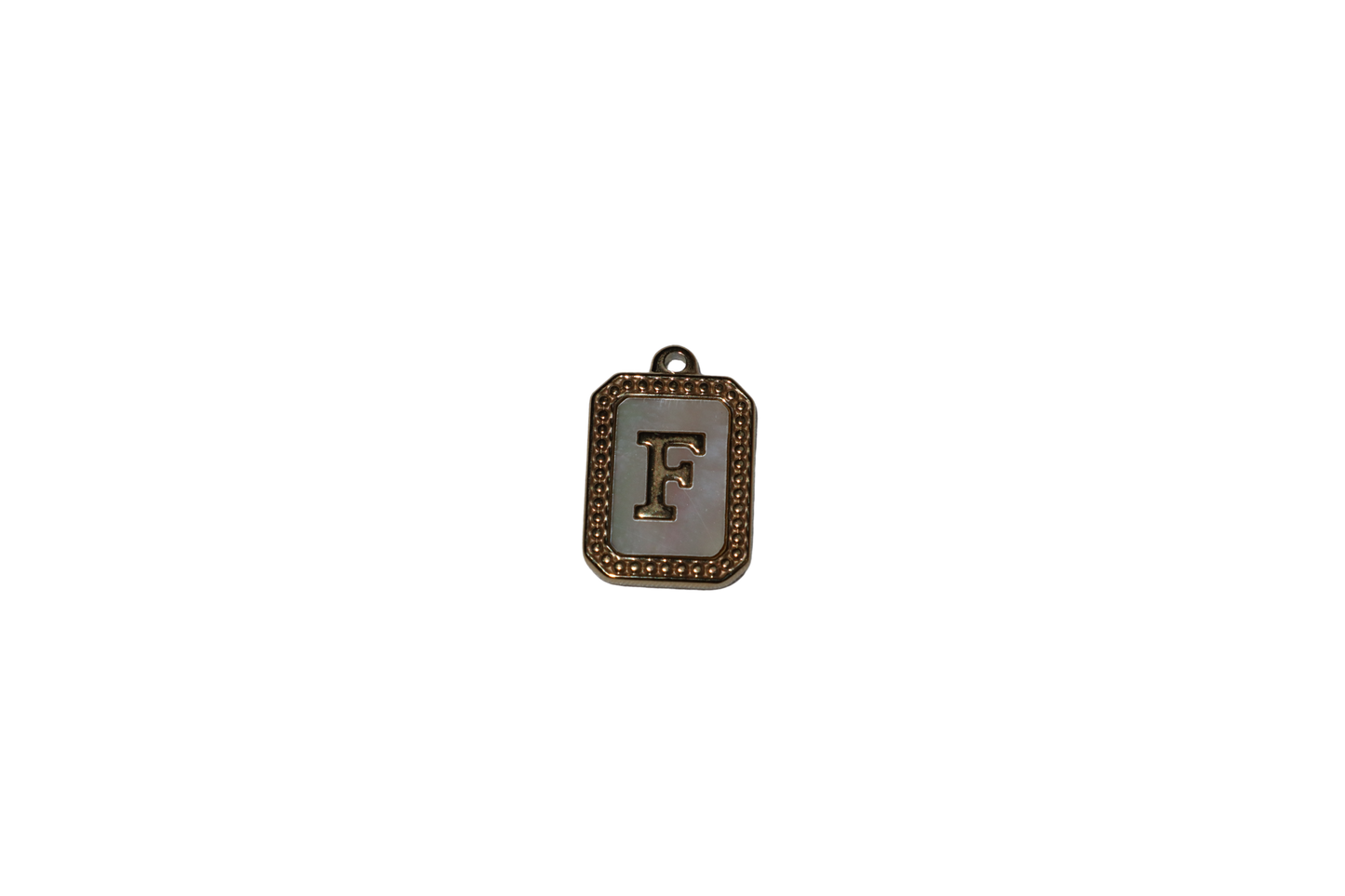 Mother of Pearl Initial Charms
