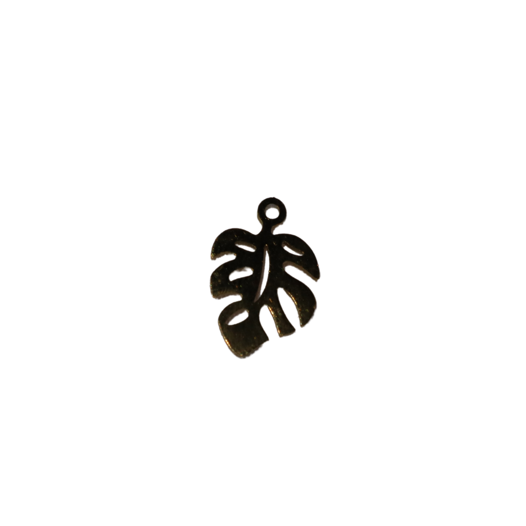Monstera Leaf Charm