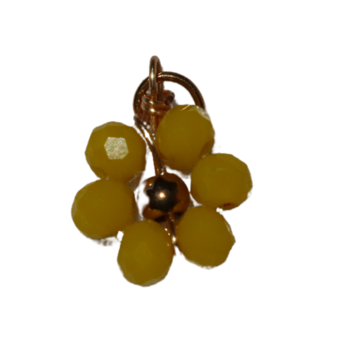 Beaded Flower Charm