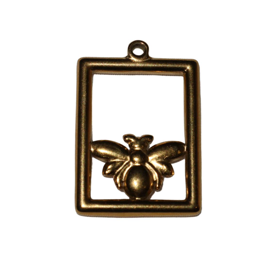 Picture Frame Bee Charm