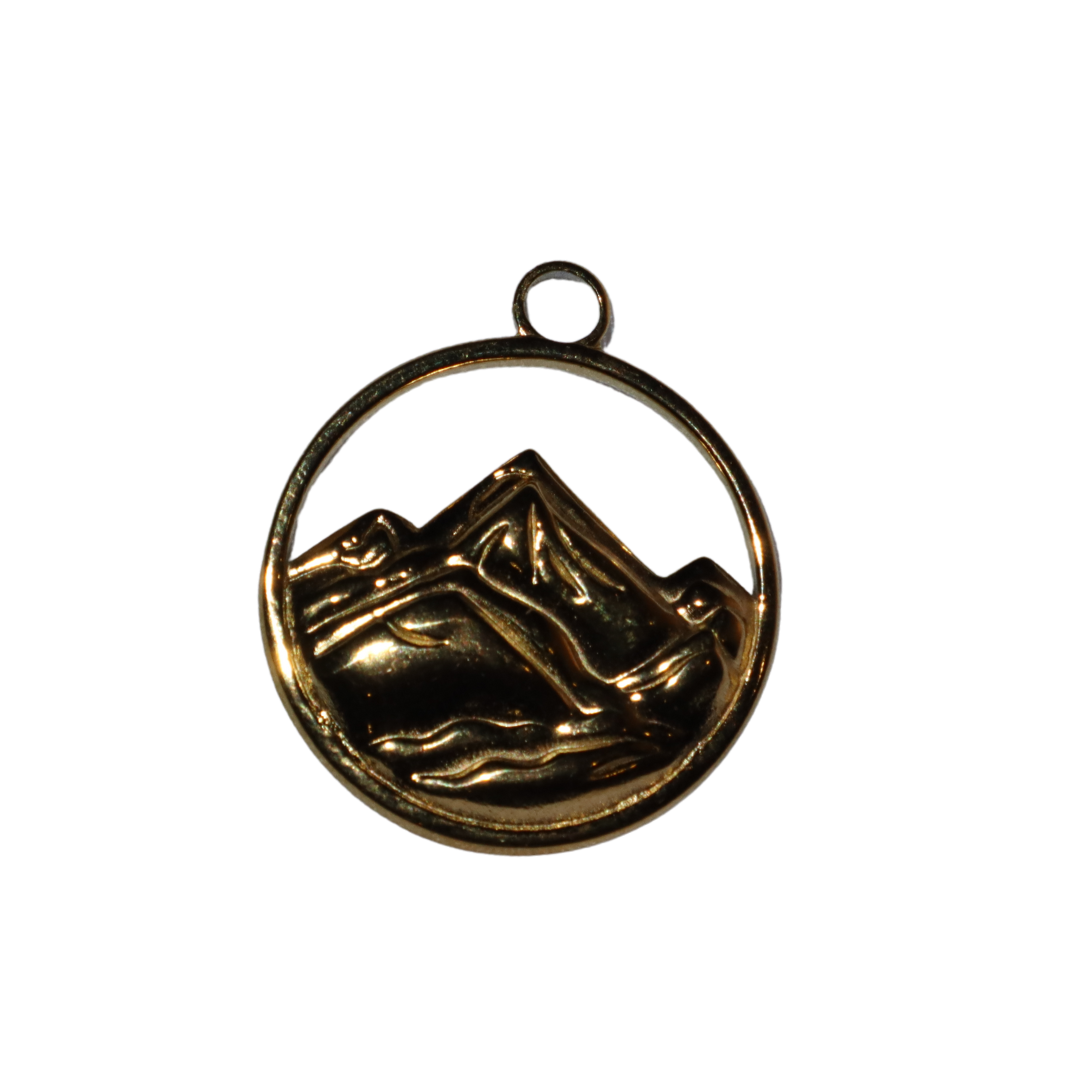 Mountain Range Coin Charm