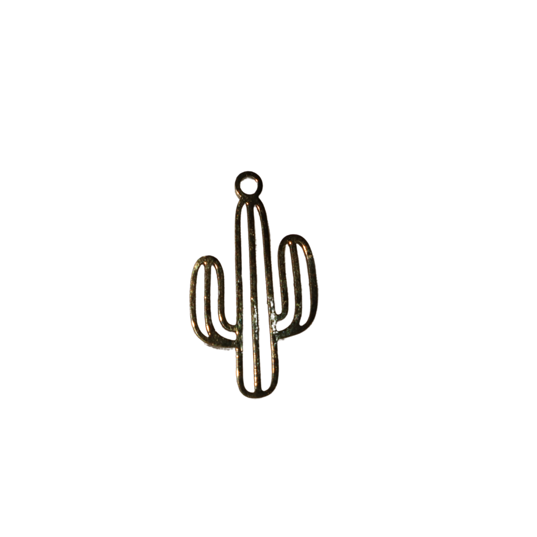 Cactus Silhouette Charm