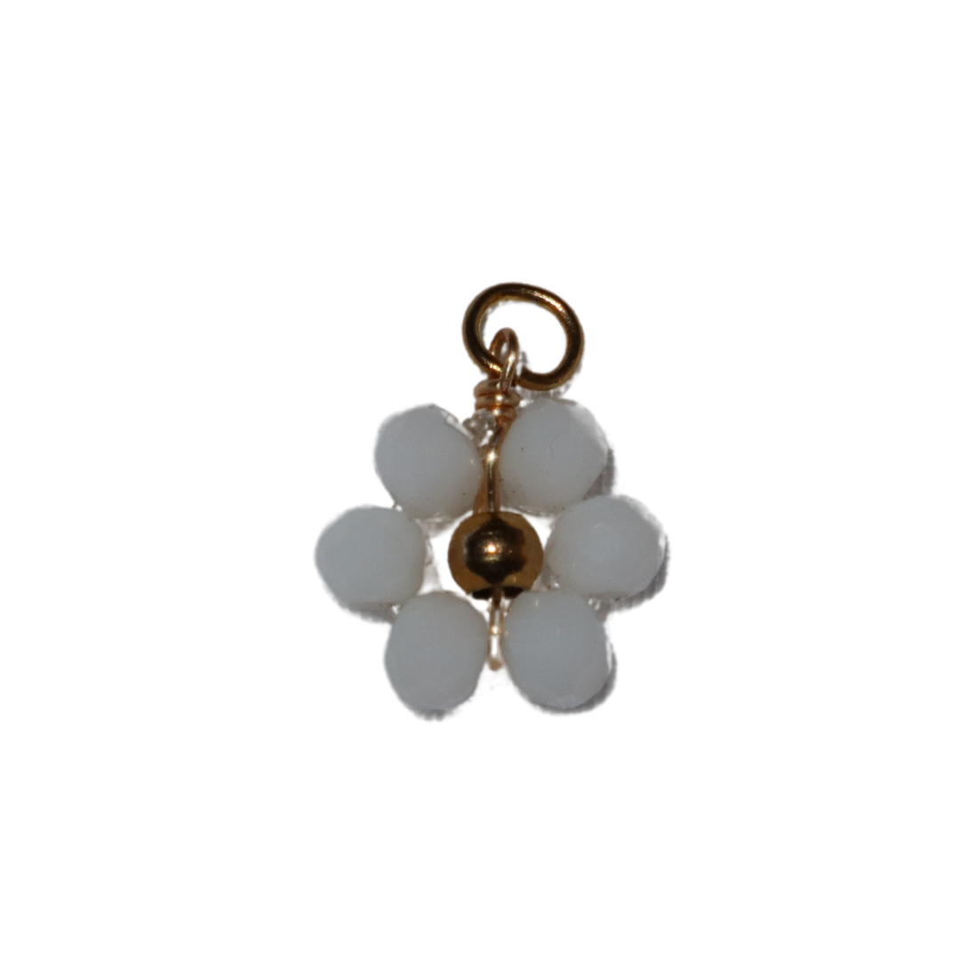 Beaded Flower Charm