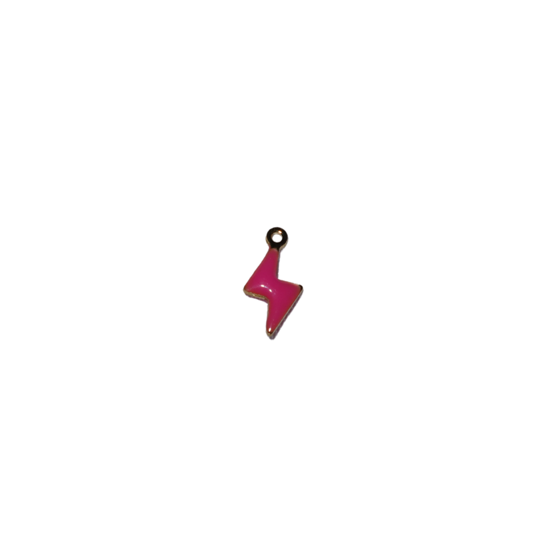 Small Enamel Lightening Bolt Charm