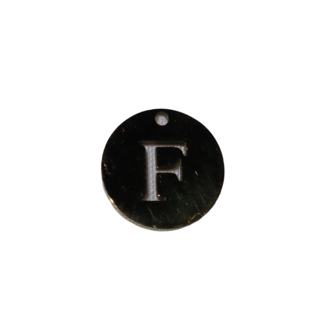 Circle Initial Charms