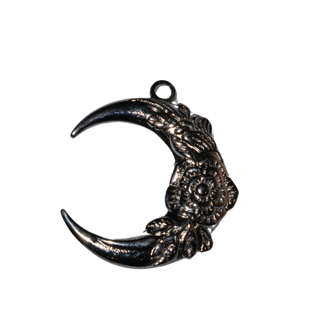 Floral Moon Charm