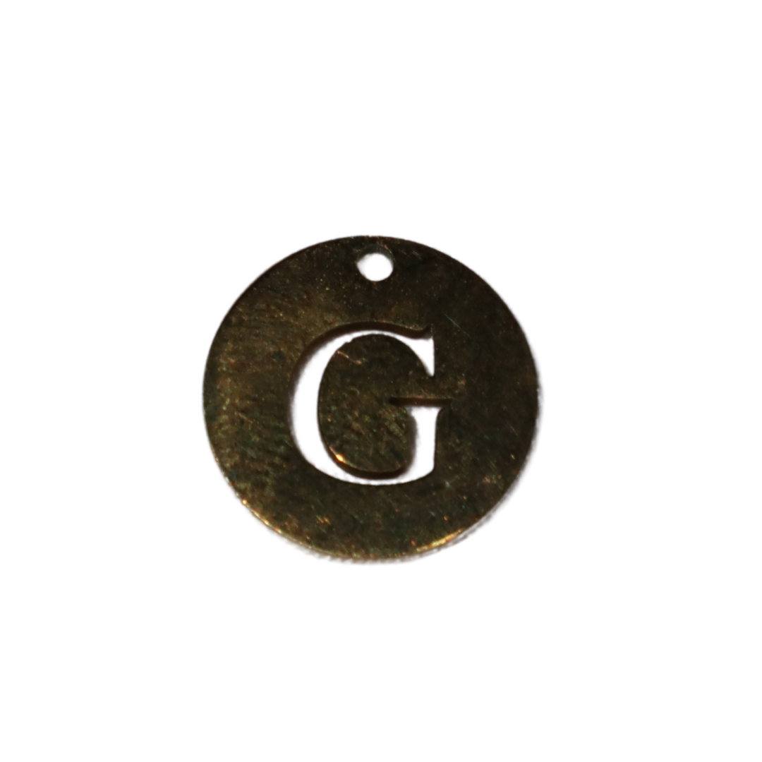 Circle Initial Charms