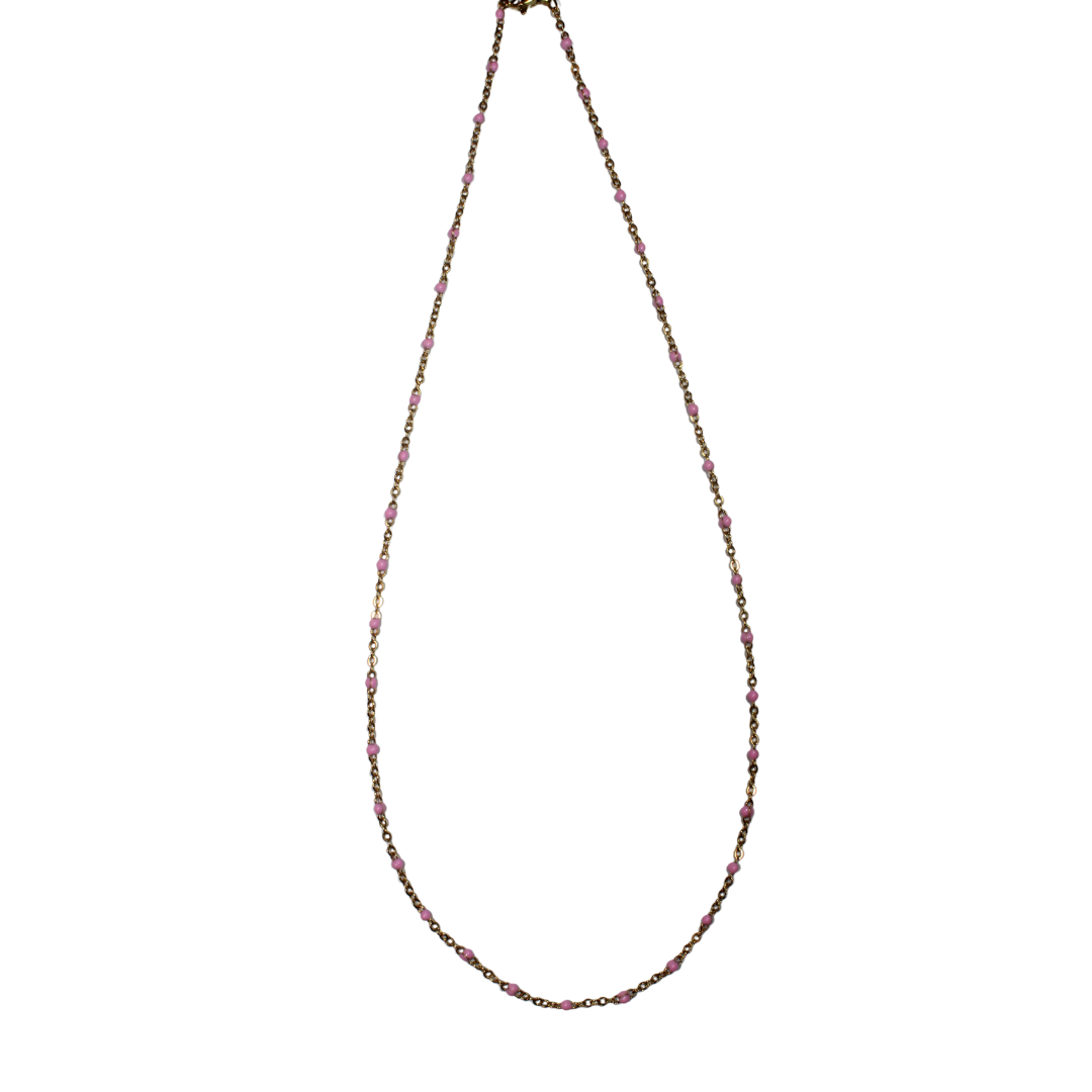 Enamel Dot Necklace