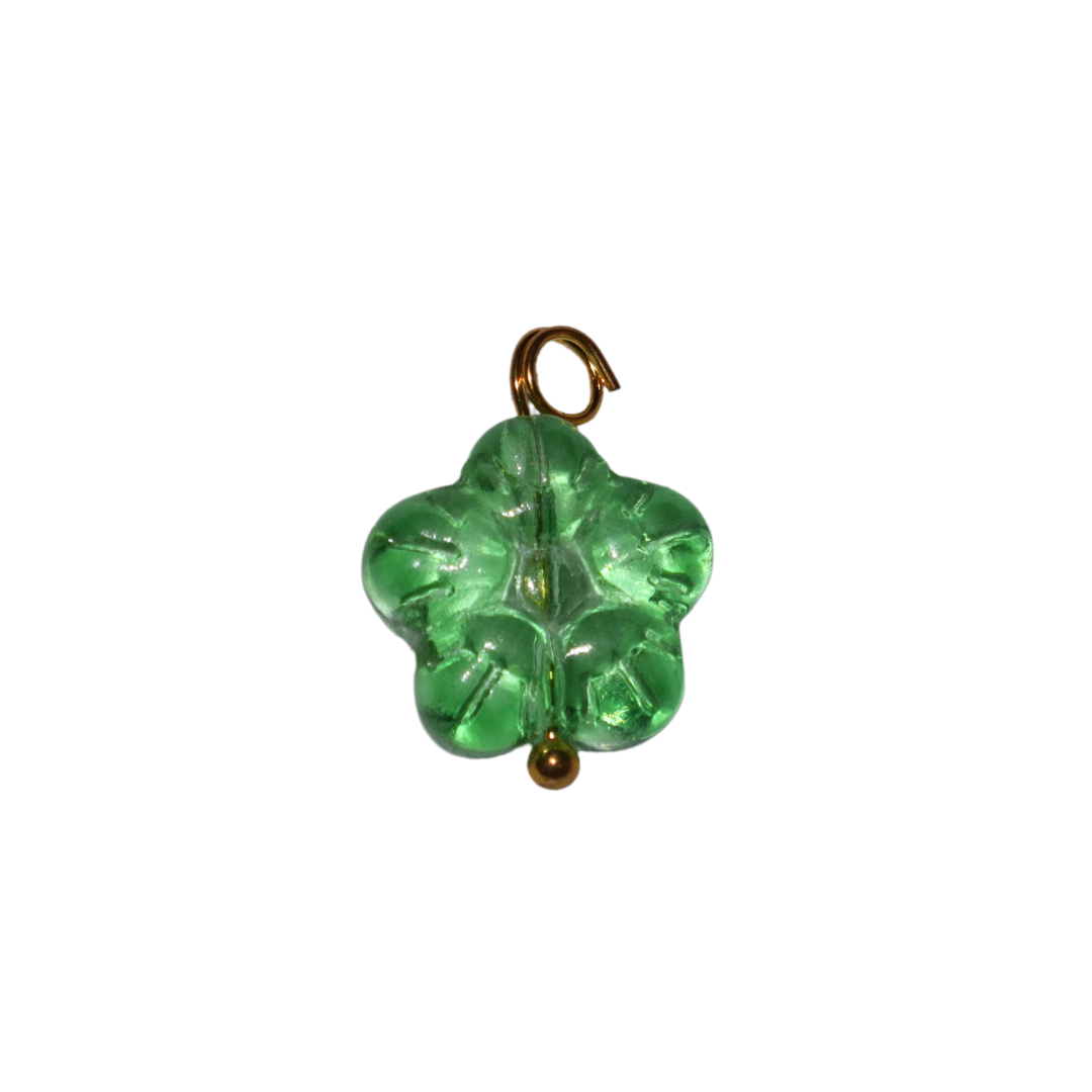 Glass Flower Charm