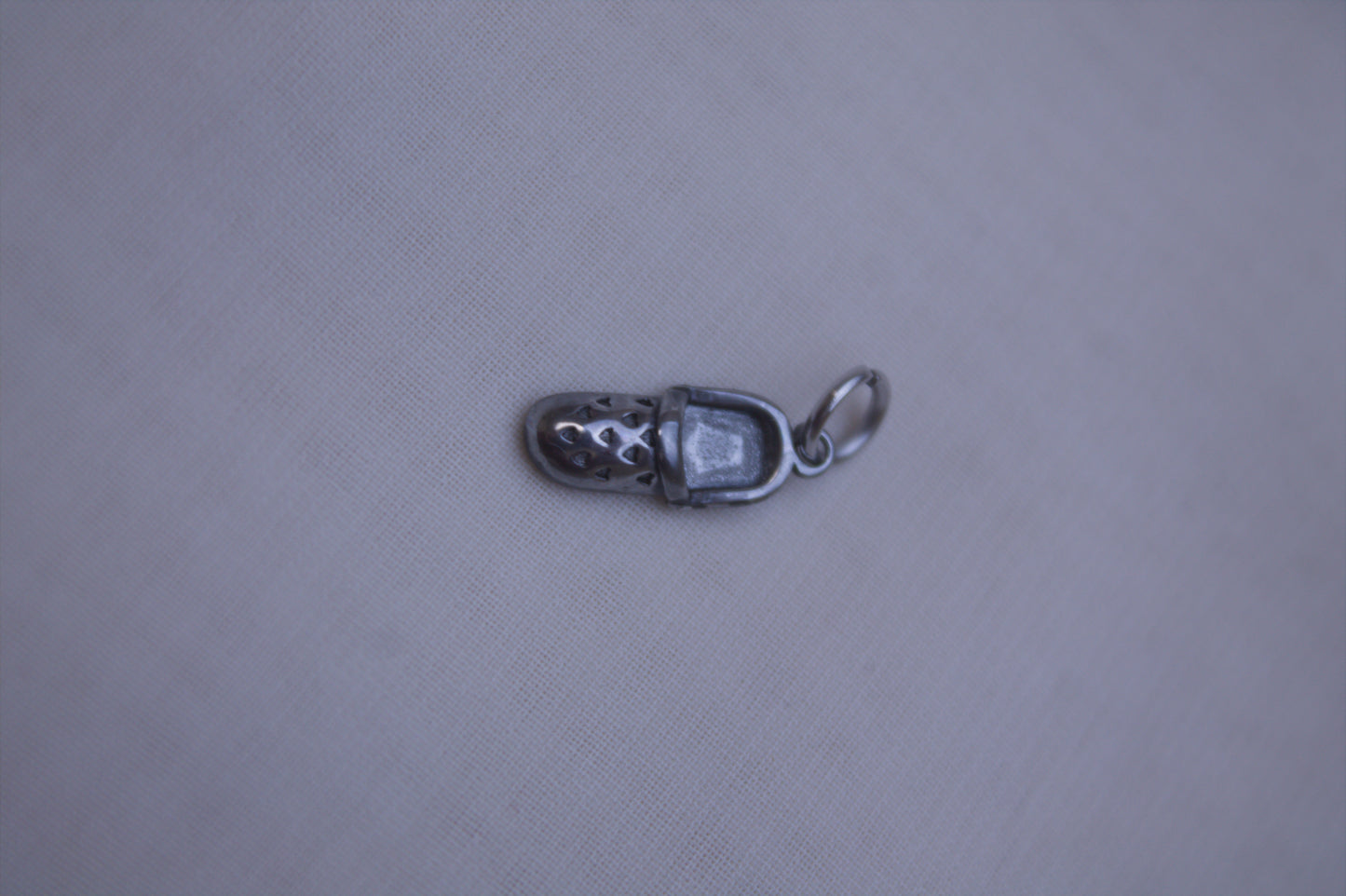Silver Baby Shoe Charm