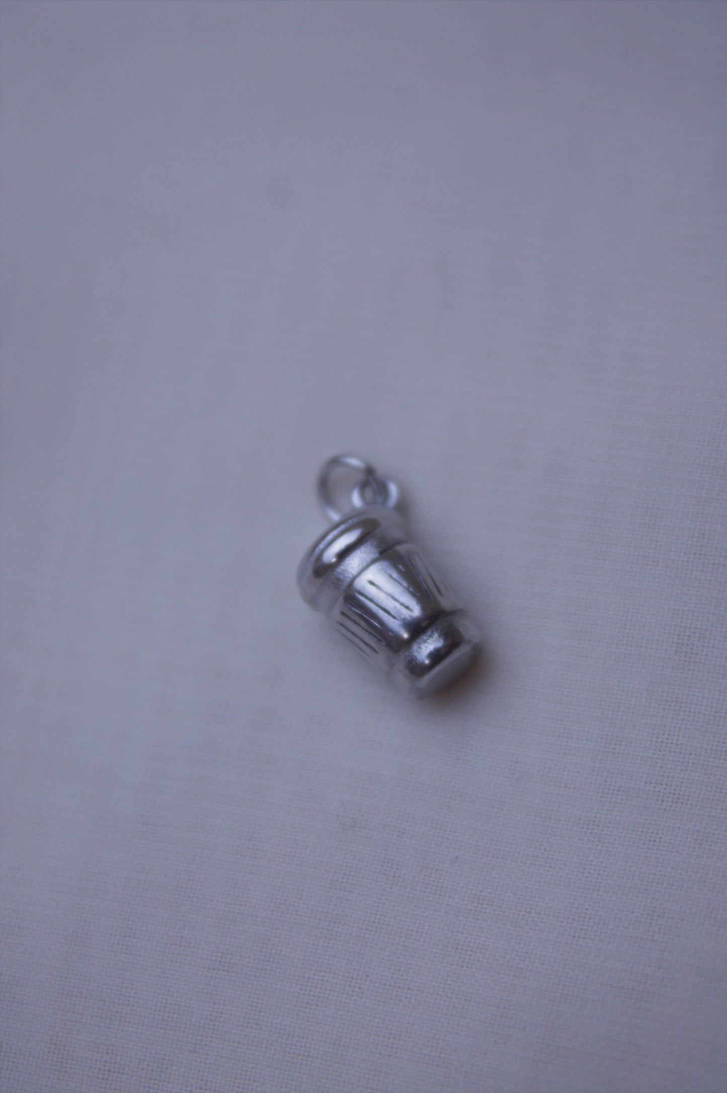 Silver Coffee Mug Charm