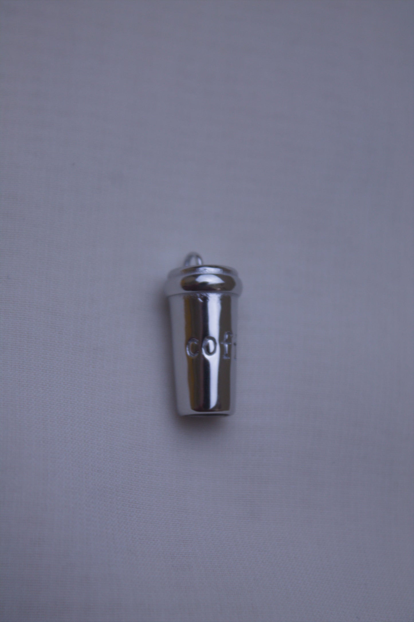 Classic Silver Coffee Cup Charm