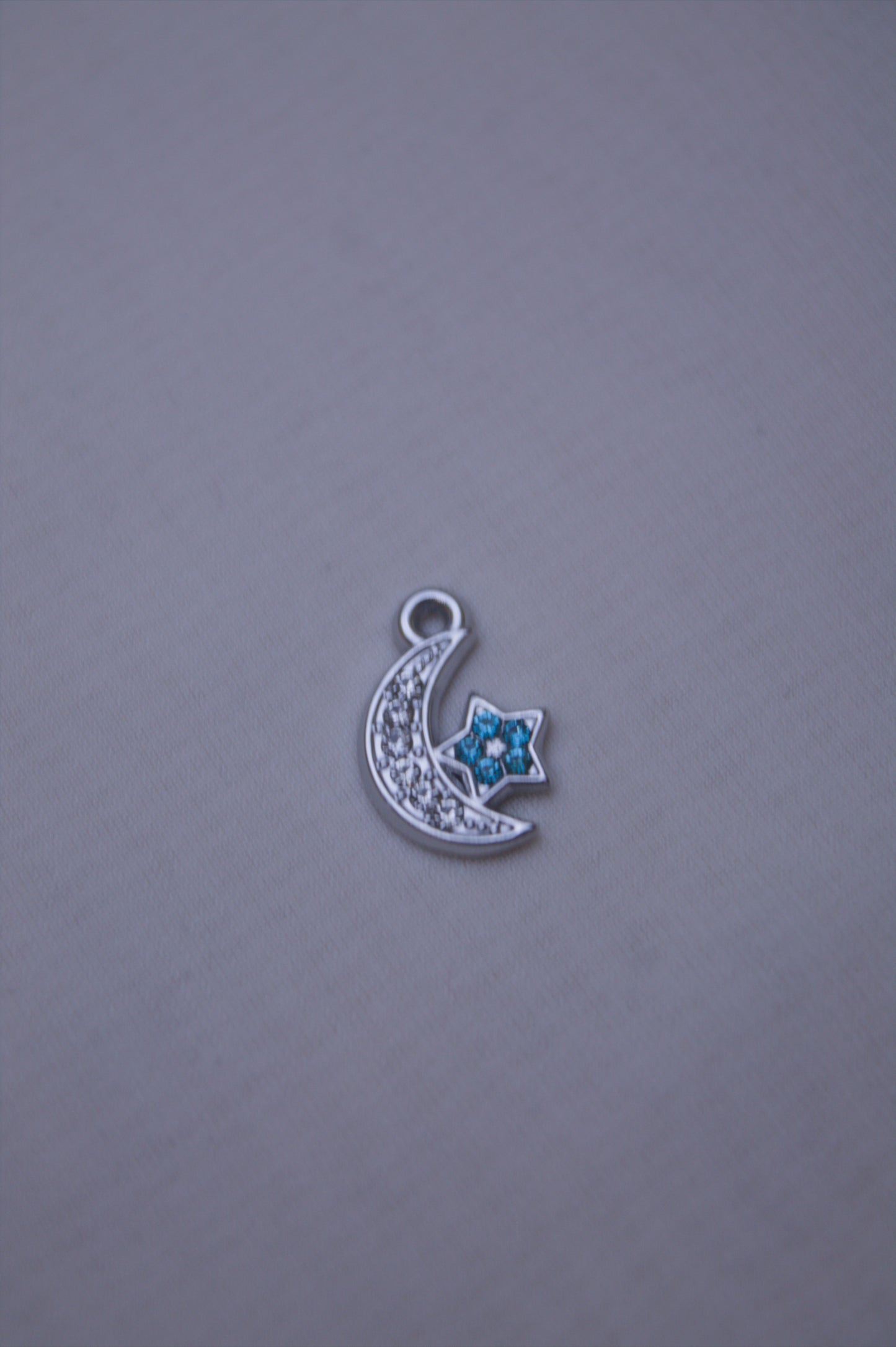 Crystal Moon Star Charm