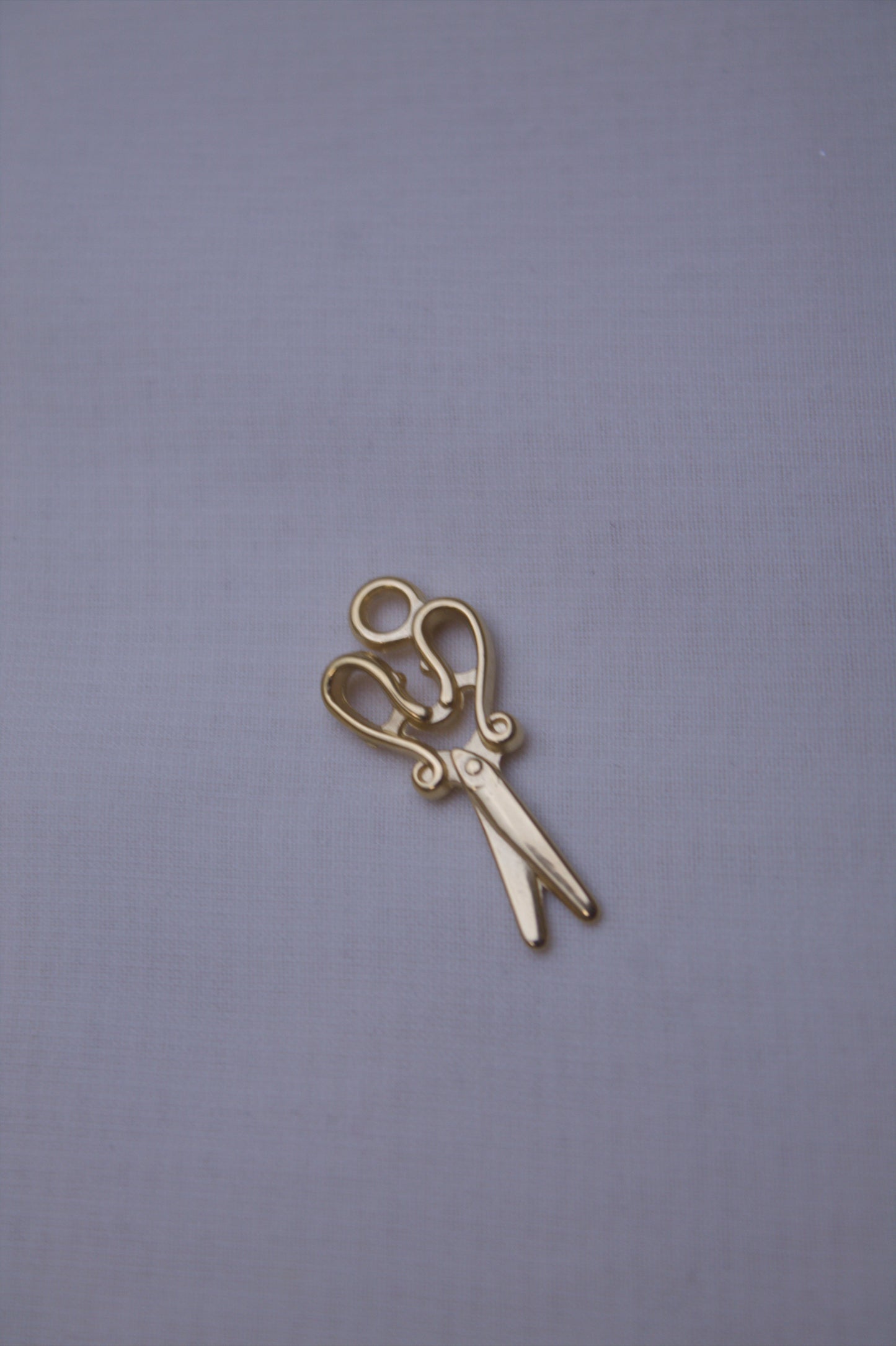 Classic Gold Scissors Charm