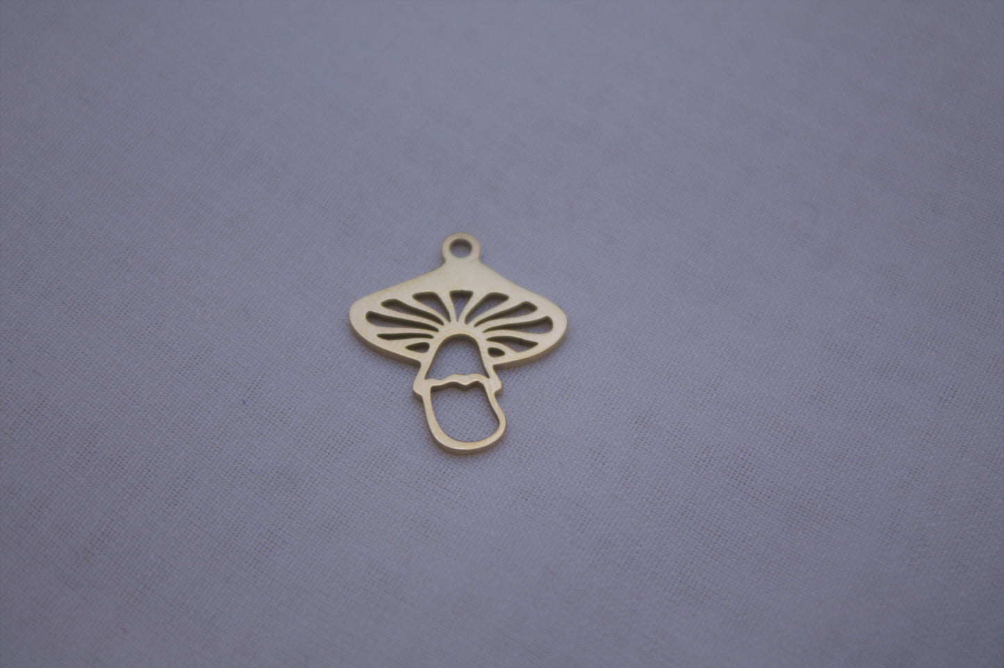 Classic Gold Mushroom Charm