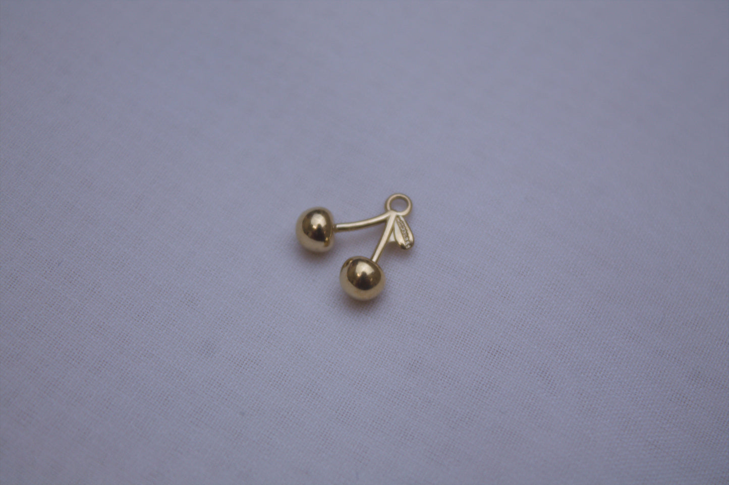 Classic Gold Cherry Charm