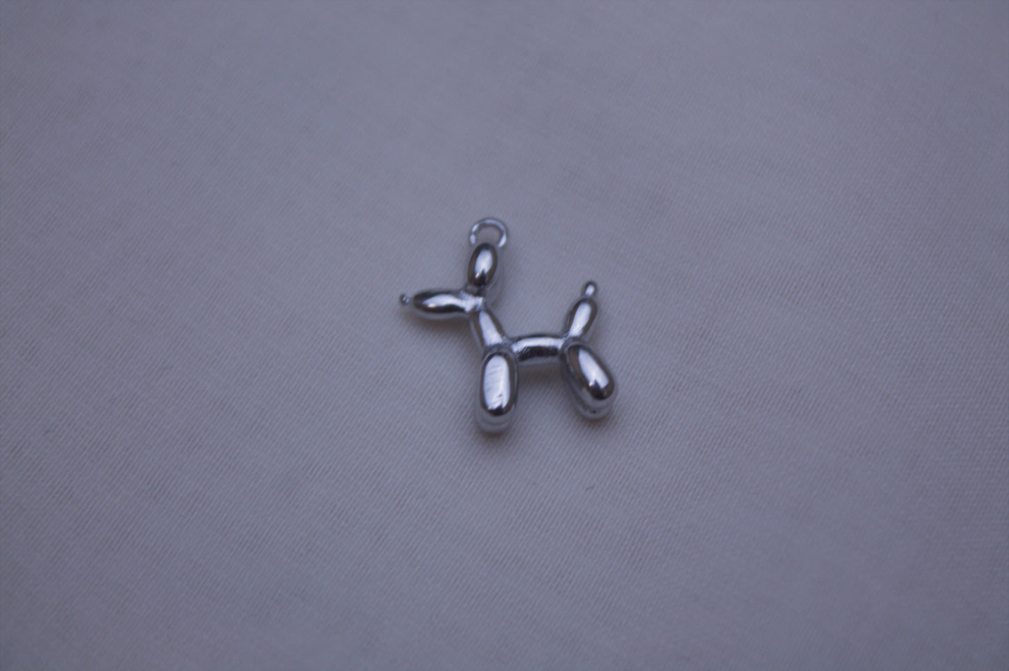 Classic Silver Balloon Dog Charm