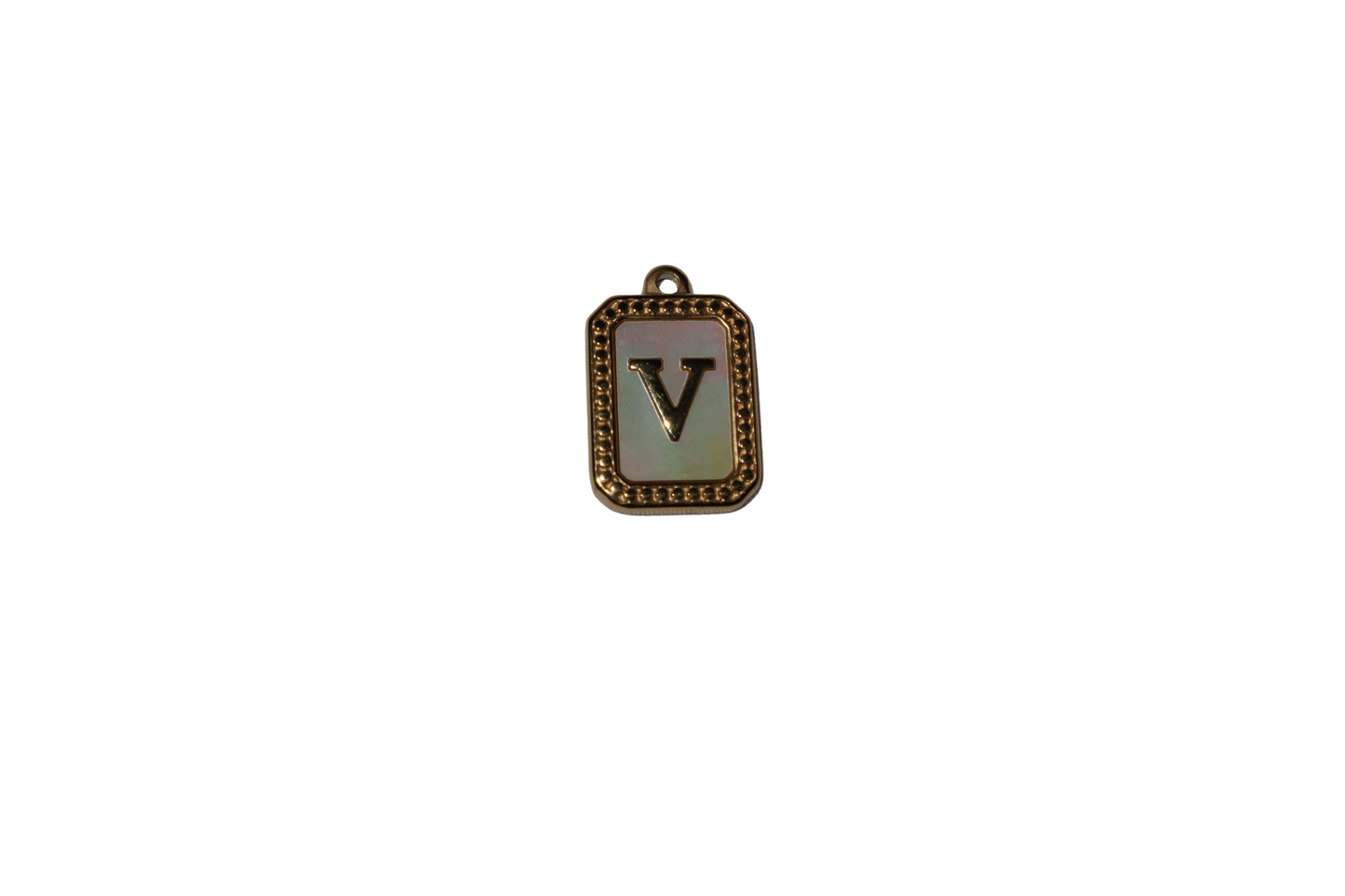 Mother of Pearl Initial Charms