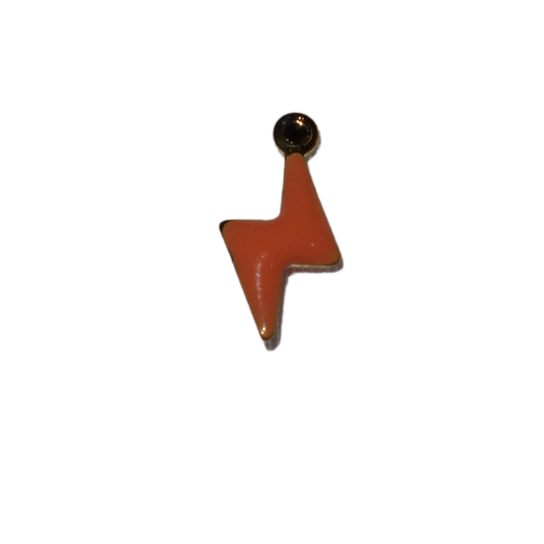Small Enamel Lightening Bolt Charm