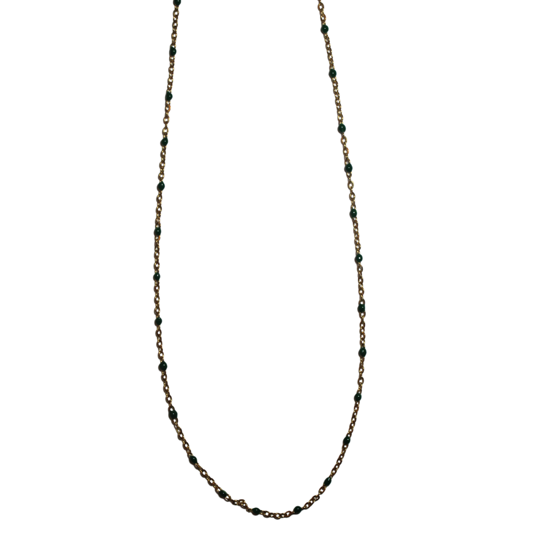 Enamel Dot Necklace