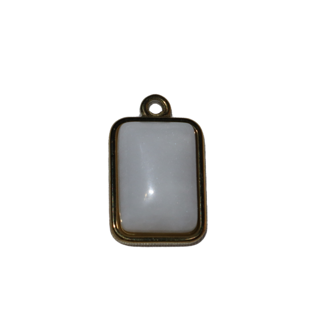 Rectangle Stone Charms