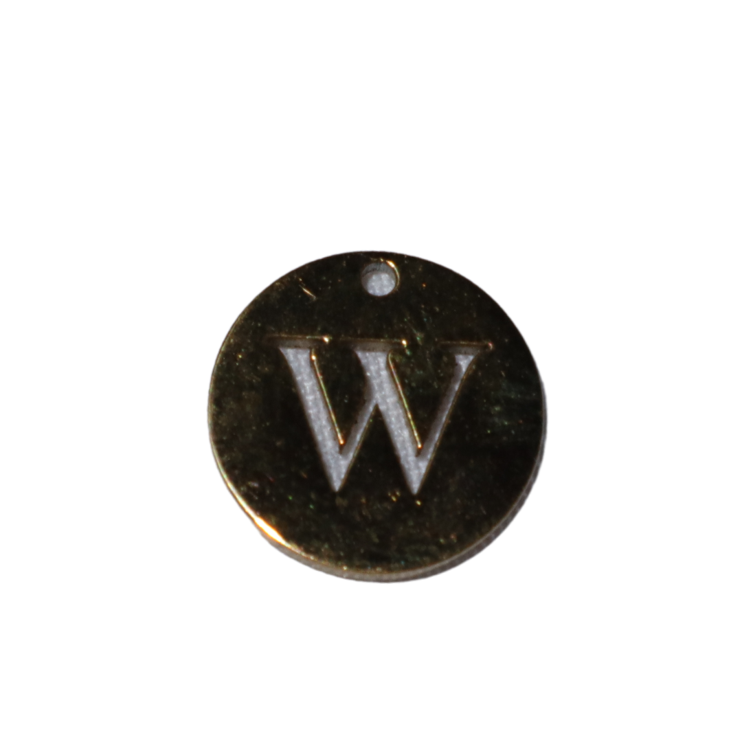 Circle Initial Charms