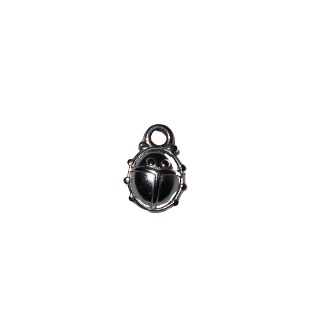 Ladybug Solid Silver Charm