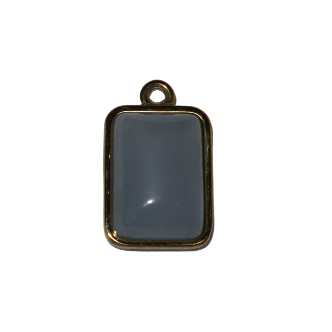 Rectangle Stone Charms