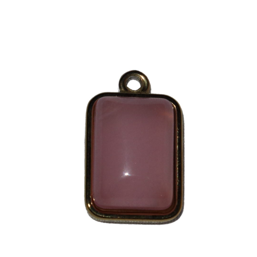 Rectangle Stone Charms