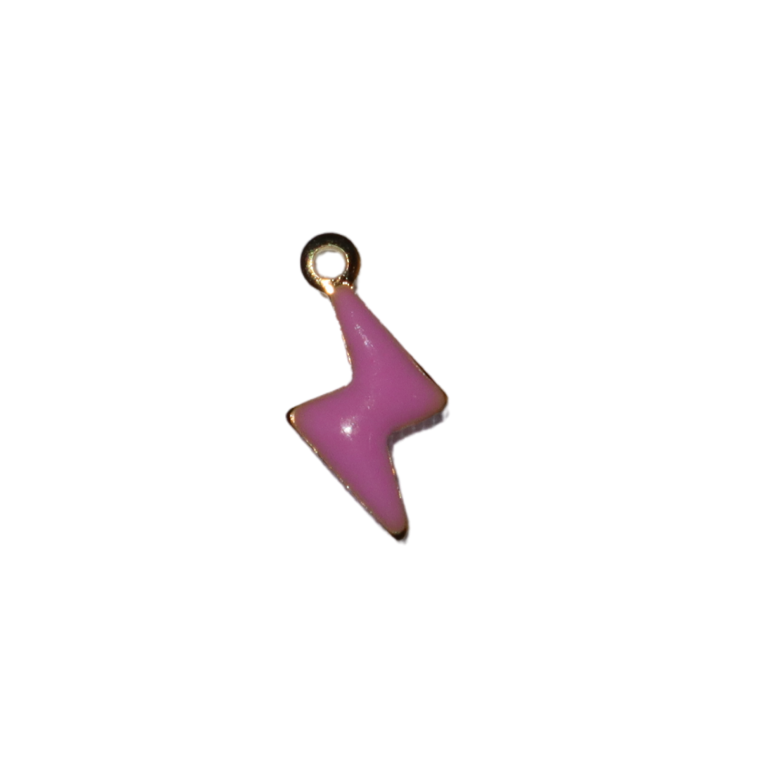 Small Enamel Lightening Bolt Charm