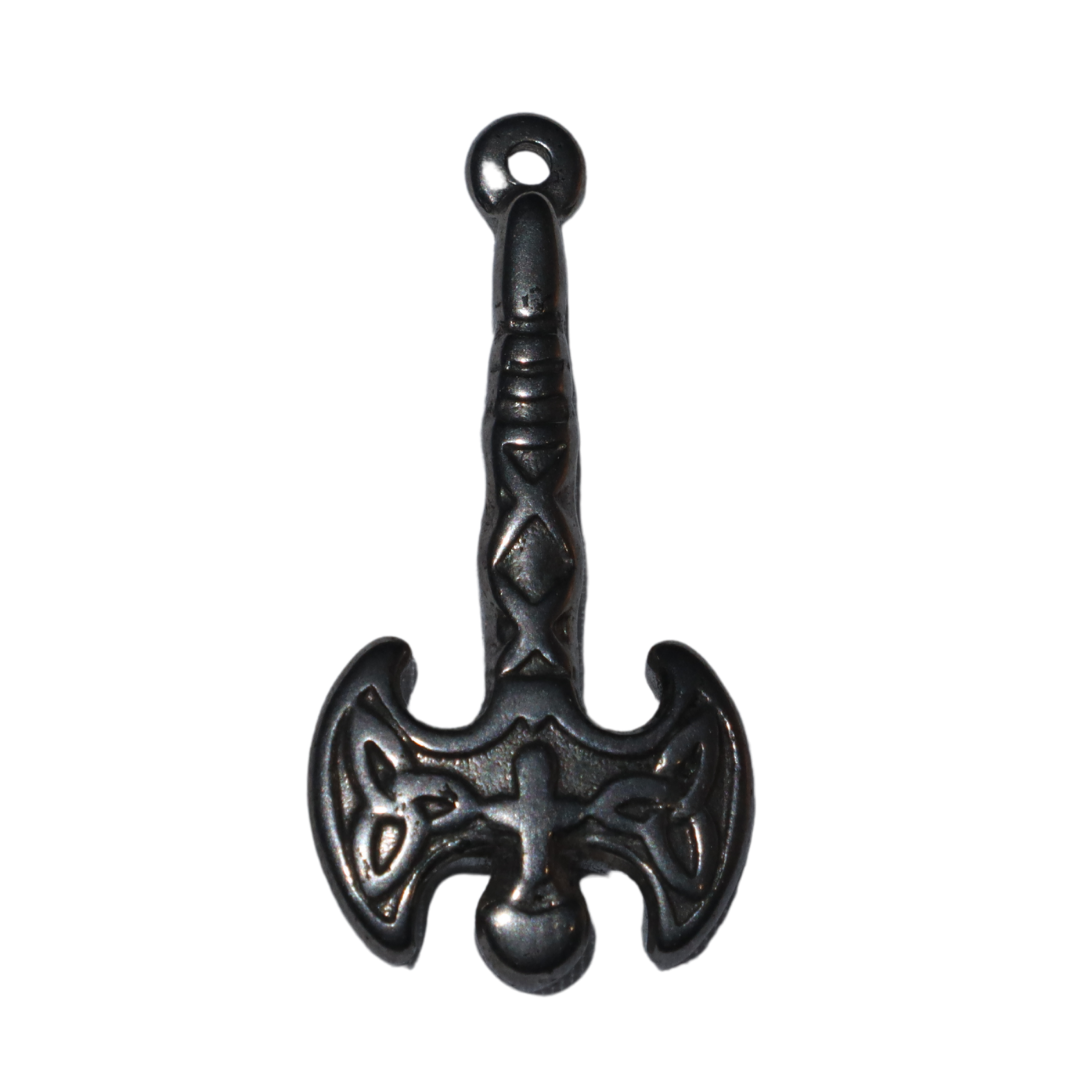 Damascus Viking Axe Charm