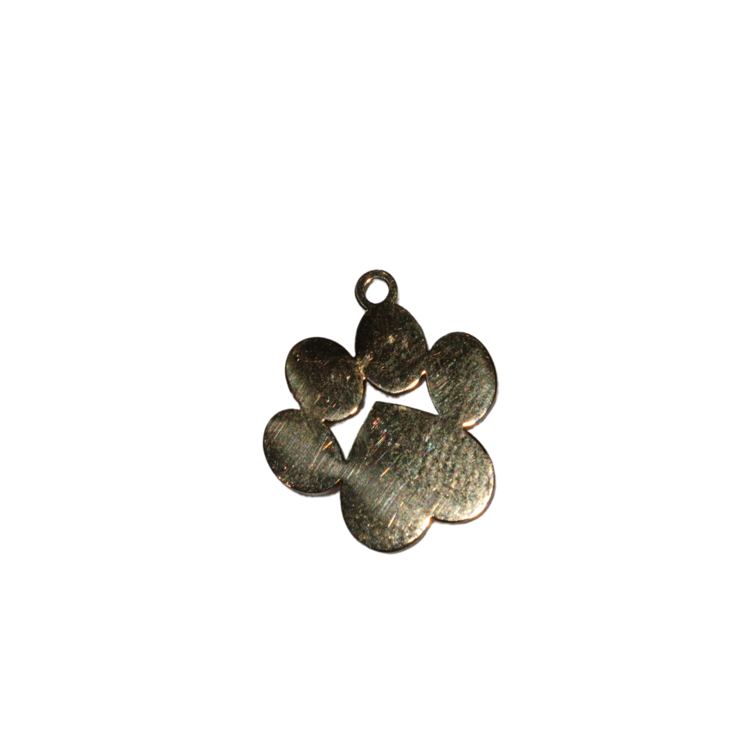 Large Paw Print Charm