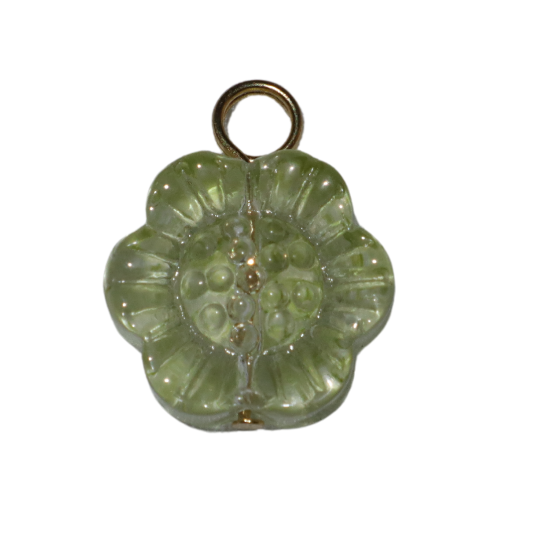 Glass Flower Charms
