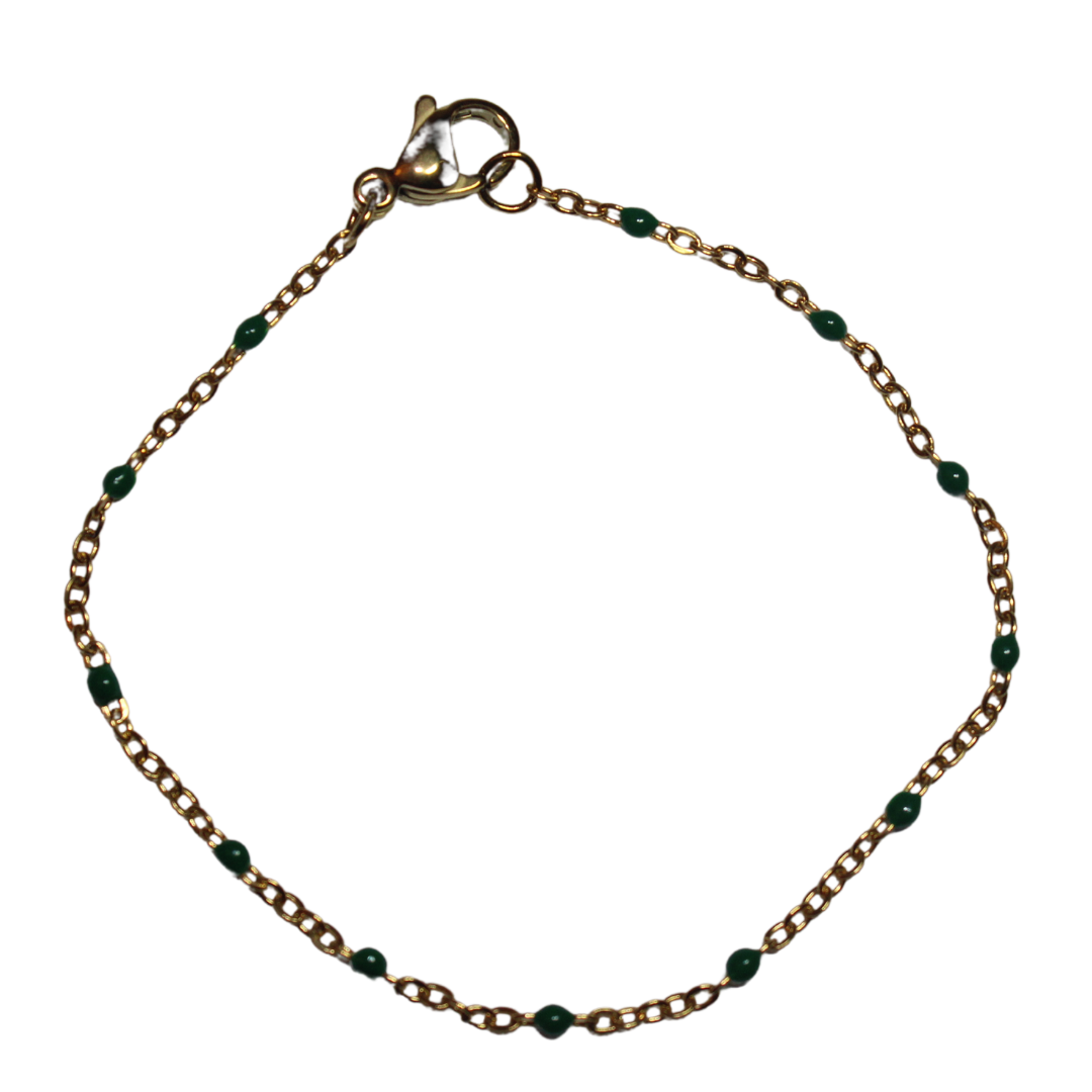 Enamel Dot Bracelet