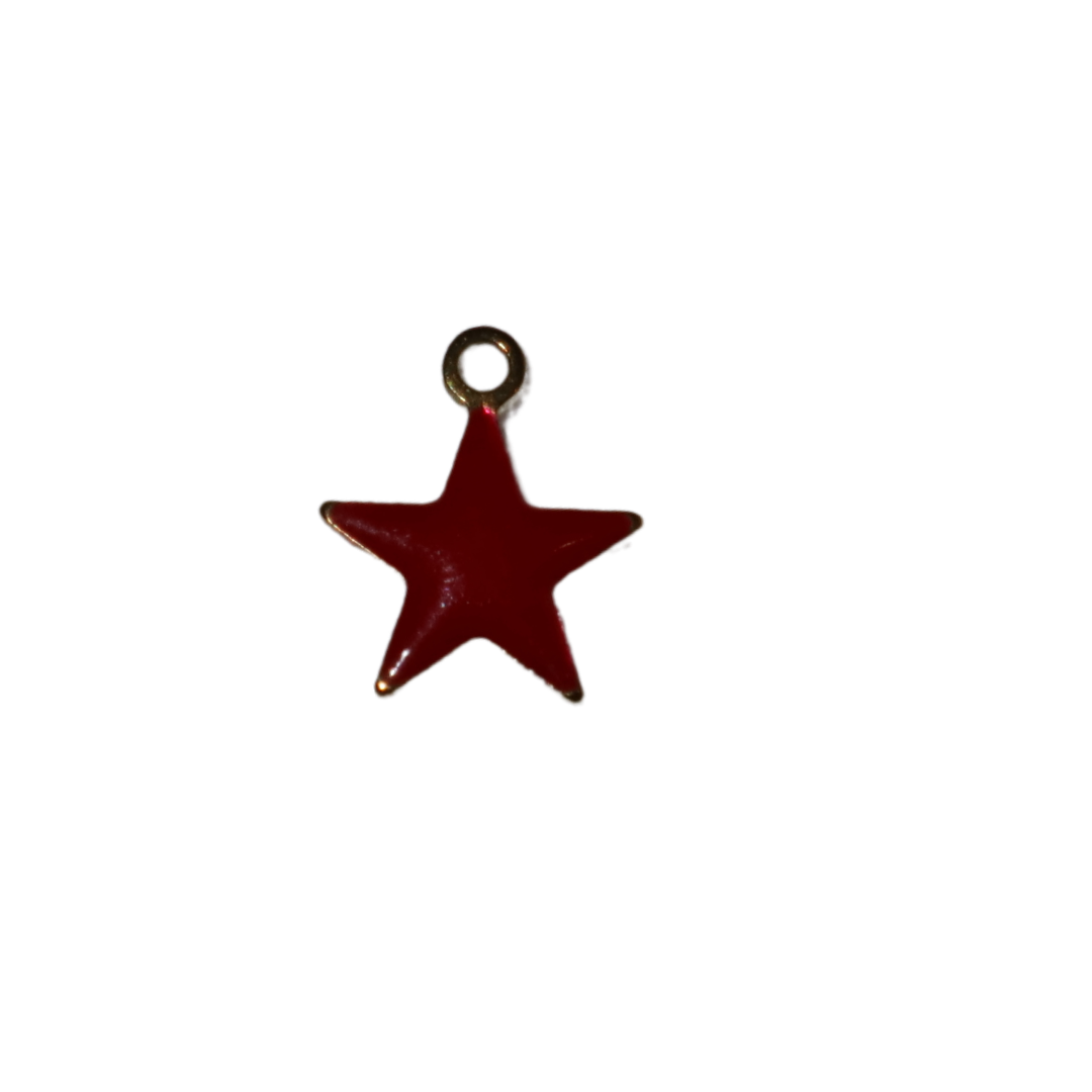 Small Enamel Star Charm
