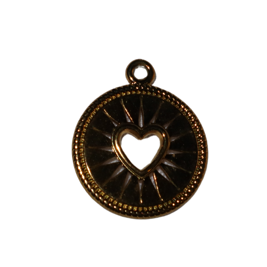 Circle Heart Charm